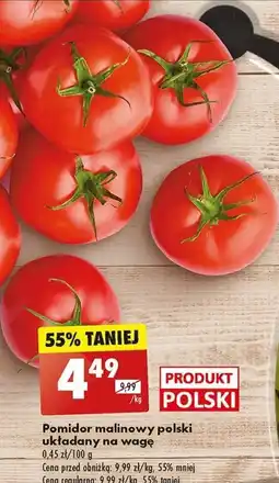 Biedronka Pomidor malinowy polski układany na wagę oferta