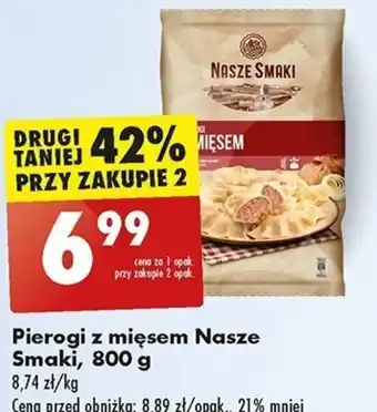 Biedronka Pierogi z mięsem Nasze Smaki 800 g oferta