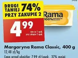 Biedronka Margaryna Rama Classic 400 g oferta
