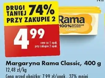 Biedronka Margaryna Rama Classic 400 g oferta