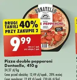 Biedronka Pizza double pepperoni Donatello 410 g oferta