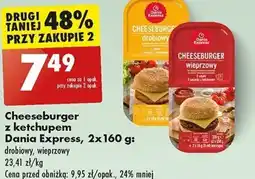 Biedronka Cheeseburger z ketchupem Dania Express 2x160 g oferta