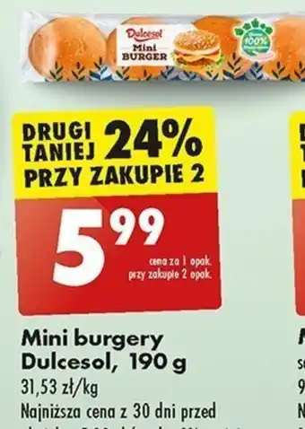 Biedronka Mini burgery Dulcesol 190 g oferta