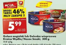 Biedronka Gulasz angielski lub Gołonka wieprzowa Kraina Wędlin/Nasze Smaki 300 g oferta