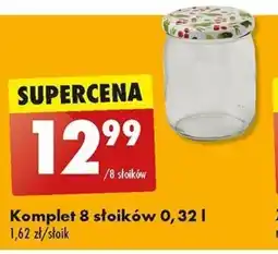 Biedronka Komplet 8 słoików 0,32 l oferta