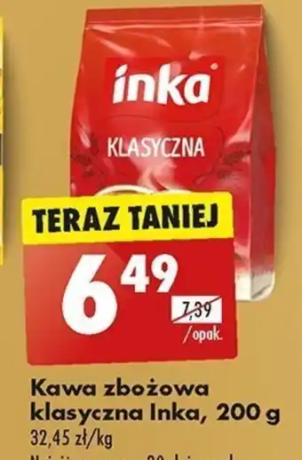 Biedronka Kawa zbożowa klasyczna Inka 200 g oferta