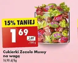 Biedronka Cukierki Zozole Mussy na wagę oferta