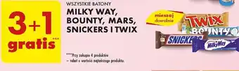 Biedronka Wszystkie batony Milky Way, Bounty, Mars, Snickers i Twix oferta