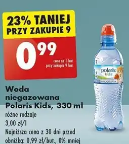 Biedronka Woda niegazowana Polaris Kids 330 ml oferta