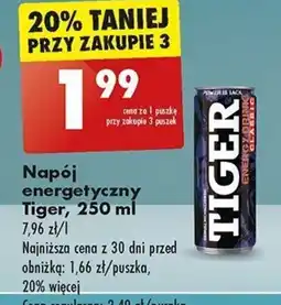 Biedronka Napój energetyczny Tiger 250 ml oferta