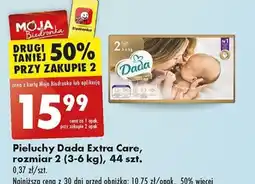 Biedronka Pieluchy Dada Extra Care, rozmiar 2 (3-6 kg), 44 szt. oferta