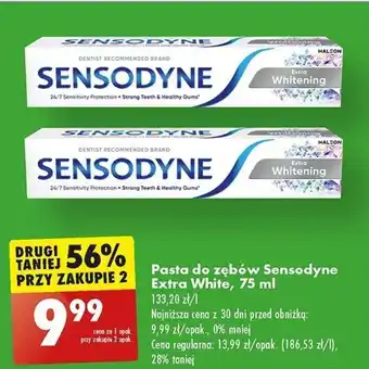 Biedronka Pasta do zębów Sensodyne Extra White 75 ml oferta