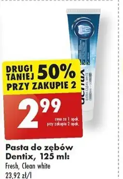 Biedronka Pasta do zębów Dentix 125 ml oferta