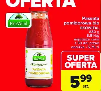 Carrefour Market Passata pomidorowa Ekowital oferta