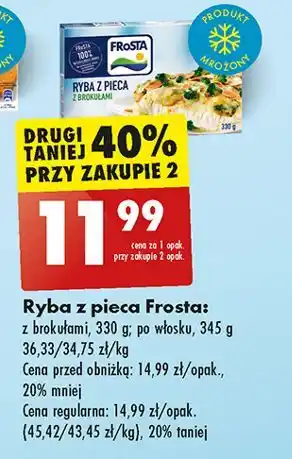 Biedronka Ryba z pieca brokułami Frosta oferta