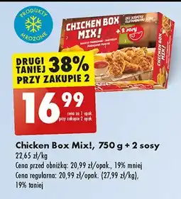 Biedronka Chicken box + 2 sosy oferta