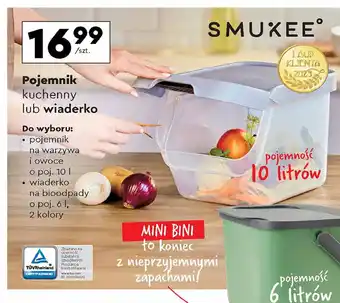 Biedronka Pojemnik kuchenny na warzywa i owoce 10 l Smukee oferta