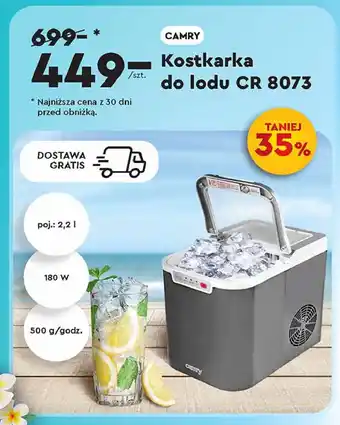 Biedronka Kostkarka do lodu 8073 Camry oferta