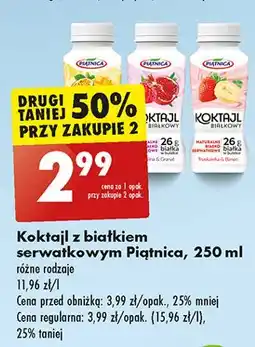 Biedronka Koktajl z białkiem serwatkowym mango marakuja owies Piątnica oferta