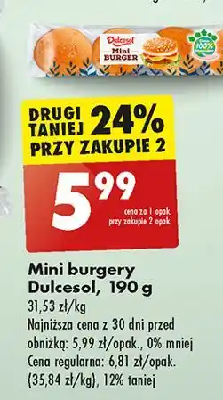 Biedronka Mini burgery Dulcesol oferta