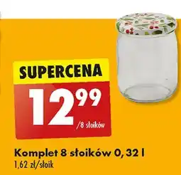 Biedronka Komplet słoików z zadrukowaną nakrętką 320 ml oferta