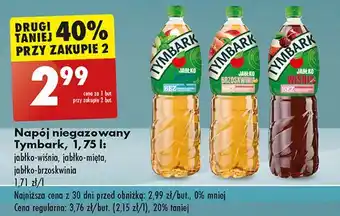 Biedronka Napój jabłko-mięta Tymbark 1936 oferta