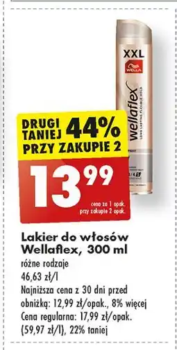 Biedronka Lakier do włosów shiny hold Wellaflex oferta