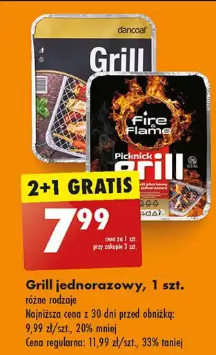 Biedronka Grill jednorazowy Fire & Flame oferta