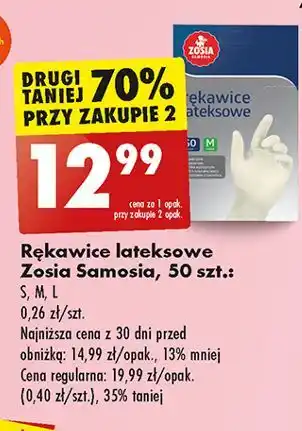 Biedronka Rękawice lateksowe l Zosia Samosia oferta