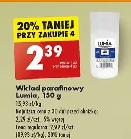 Biedronka Wkład parafinowy 48h 150 g Lumia oferta