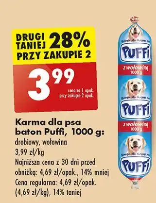 Biedronka Baton z wołowiną Puffi oferta