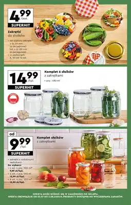 Biedronka Zakrętki do słoików 82 mm oferta