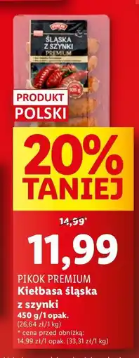 Lidl Kiełbasa śląska z szynki Pikok oferta