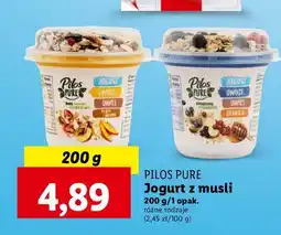 Lidl Jogurt owoce owies granola Pilos Pure oferta