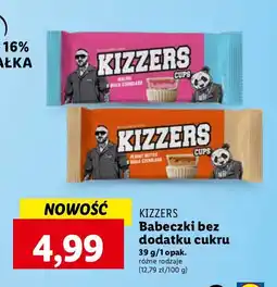 Lidl Babeczka masło orzechowe i biała czekolada Kizzers oferta