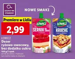 Lidl Deser a la kruche ciasto ze śliwkami Łowicz oferta