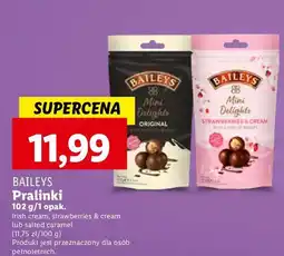 Lidl Czekoladki mini delights saled caramel Baileys Original Irish Cream oferta