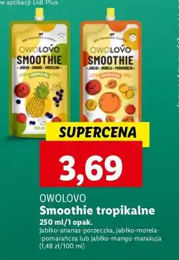 Lidl Smoothie jabłko-ananas-porzeczka Owolovo oferta