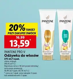 Lidl Balsam do włosów Pantene Pro-V Repair oferta