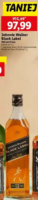 Lidl Whisky Johnnie Walker Black Label oferta