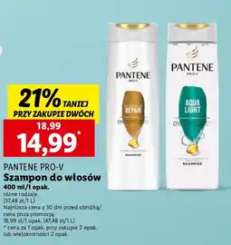 Lidl Szampon intensive repair Pantene Pro-V oferta