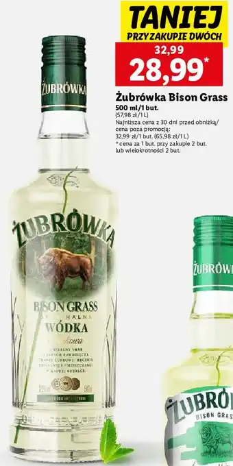 Lidl Wódka Żubrówka Bison Grass oferta
