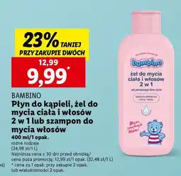Lidl Żel do mycia ciała i włosów 2w1 Bambino oferta