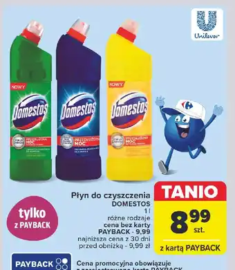 Carrefour Płyn do wc atlantic Domestos oferta