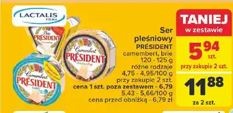Carrefour Ser brie naturalny President oferta