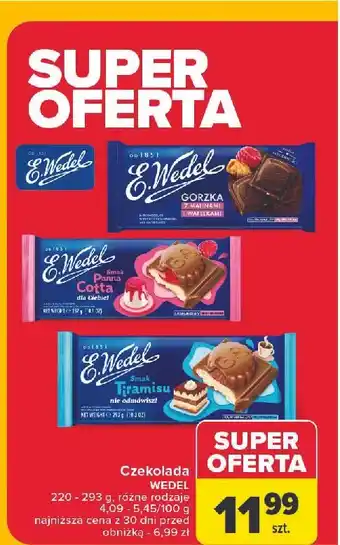 Carrefour Czekolada mleczna o smaku tiramisu E. Wedel oferta