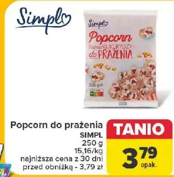 Carrefour Popcorn ziarno do prażenia Simpl oferta