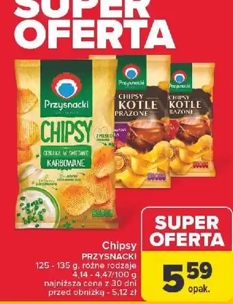 Carrefour Chipsy w kotle prażone z papryką Przysnacki oferta