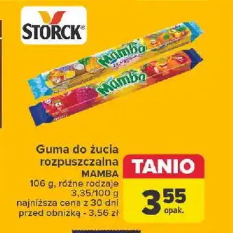 Carrefour Guma rozpuszczalna wieloowocowa Mamba oferta