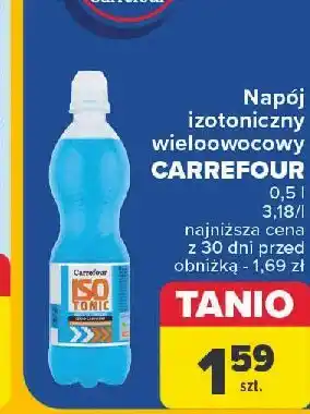 Carrefour Napój izotoniczny wieloowocowy Carrefour oferta